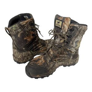Red Wing Irish Setter 3859 Shadow Trek Camo Waterproof Hunting Boots Size 8.5 D